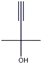 2-Methyl-3-butyn-2-ol Struktur