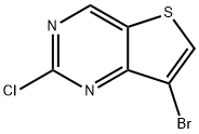 7-Bromo-2-chlorothieno[3,2-d]pyrimidine Struktur