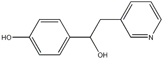 4-(1-hydroxy-2-(pyridin-3-yl)ethyl)phenol Struktur