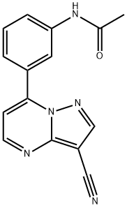 N-[3-(3-Cyanopyrazolo[1,5-a]pyrimidin-7-yl)phenyl]acetamide Struktur