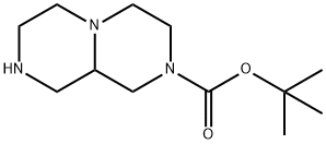 Octahydro-pyrazino[1,2-a]pyrazine-2-carboxylic acid tert-butylester Struktur