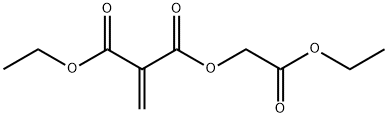 ETHOXYCARBONYLMETHYL ETHYL METHYLENEMALONATE Struktur