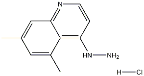 5,7-Dimethyl-4-hydrazinoquinoline hydrochloride Struktur