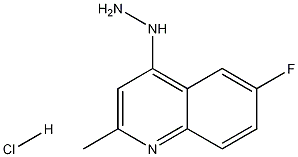 6-Fluoro-4-hydrazino-2-methylquinoline hydrochloride Struktur