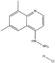 6,8-Dimethyl-4-hydrazinoquinoline hydrochloride Struktur