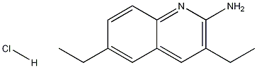 2-Amino-3,6-diethylquinoline hydrochloride Struktur