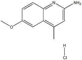 2-Amino-6-methoxy-4-methylquinoline hydrochloride Struktur