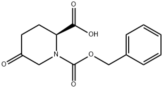 (2S)-5-Oxo-1,2-piperidinedicarboxylic acid 1-benzyl ester Struktur