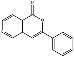 3-Phenyl-1H-pyrano[4,3-c]pyridin-1-one Struktur