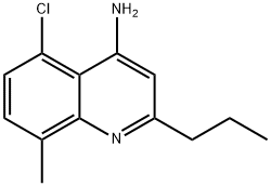 4-Amino-5-chloro-8-methyl-2-propylquinoline Struktur