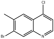 7-Bromo-4-chloro-6-methylquinoline Struktur