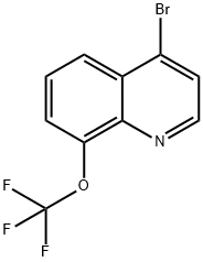 4-Bromo-8-trifluoromethoxyquinoline Struktur