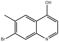 7-Bromo-4-hydroxy-6-methylquinoline Struktur