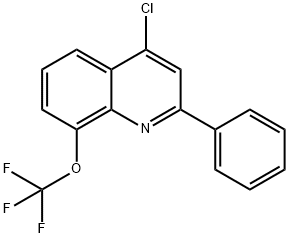 4-Chloro-2-phenyl-8-trifluoromethoxyquinoline Struktur