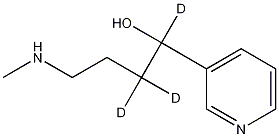 4-(Methylamino)-1-(3-pyridyl)-1-butanol-D3 Struktur