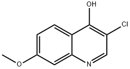 3-Chloro-4-hydroxy-7-methoxyquinoline Struktur