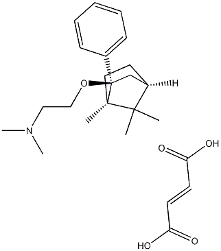 N,N-Dimethyl-2-[[(1R,2R,4R)-1,7,7-trimethyl-2-phenylbicyclo[2.2.1]hept-2-yl]oxy]ethanamine (2E)-2-butenedioate Struktur