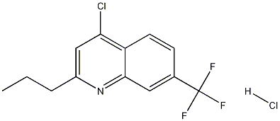 4-Chloro-2-propyl-7-trifluoromethylquinoline hydrochloride Struktur