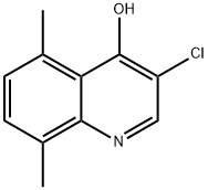 3-Chloro-5,8-dimethyl-4-hydroxyquinoline Struktur