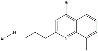 4-Bromo-8-methyl-2-propylquinoline hydrobromide Struktur