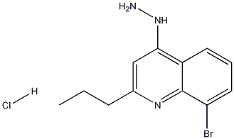 8-Bromo-4-hydrazino-2-propylquinoline hydrochloride Struktur