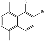 3-Bromo-4-chloro-5,8-dimethylquinoline Struktur