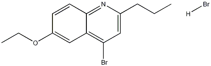 4-Bromo-6-ethoxy-2-propylquinoline hydrobromide Struktur