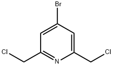 4-Bromo-2,6-bis(chloromethyl)-pyridine Struktur