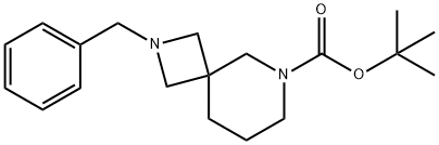 tert-butyl 2-benzyl-2,6-diazaspiro[3.5]nonane-6-carboxylate Struktur