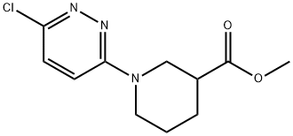 Methyl 1-(6-Chloro-3-pyridazinyl)piperidine-3-carboxylate Struktur