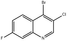 4-Bromo-3-chloro-7-fluoroquinoline Struktur