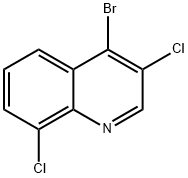 4-Bromo-3,8-dichloroquinoline Struktur