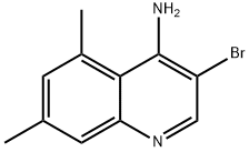 4-Amino-3-bromo-5,7-dimethylquinoline Struktur