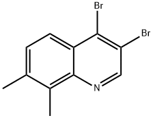 3,4-Dibromo-7,8-dimethylquinoline Struktur