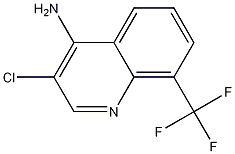 4-Amino-3-chloro-8-trifluoromethylquinoline Struktur