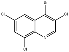 4-Bromo-3,6,8-trichloroquinoline Struktur