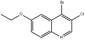 4-Bromo-3-chloro-6-ethoxyquinoline Struktur