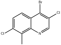 4-Bromo-3,7-dichloro-8-methylquinoline Struktur