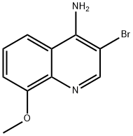 4-Amino-3-bromo-8-methoxyquinoline Struktur