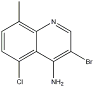 4-Amino-3-bromo-5-chloro-8-methylquinoline Struktur