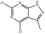 4,6-Dichloro-3-methyl-1H-pyrazolo[3,4-d]pyrimidine Struktur