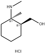 cis-(2-Methyl-2-methylamino-cyclohexyl)-methanol hydrochloride Struktur