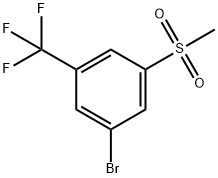 3-Bromo-5-(methylsulfonyl)benzotrifluoride Struktur