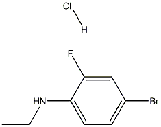 4-Bromo-N-ethyl-2-fluoroaniline HCl Struktur