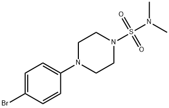 4-(4-N.N-Dimethylsulfamoyl)piperazino-1-bromobenzene Struktur