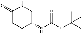 (R)-tert-butyl 6-oxopiperidin-3-ylcarbamate Structure