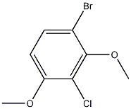 1-Bromo-3-chloro-2,4-dimethoxybenzene Struktur