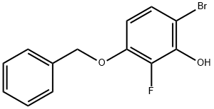 3-(Benzyloxy)-6-bromo-2-fluorophenol Struktur