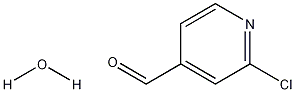 2-Chloro-4-formylpyridine hydrate Struktur