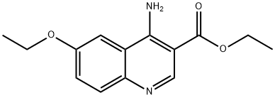 4-Amino-6-ethoxyquinoline-3-carboxylic acid ethyl ester Struktur